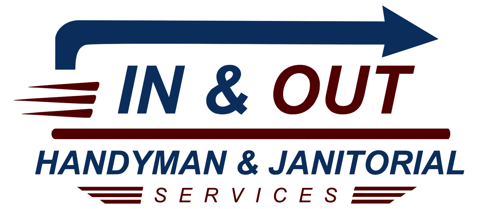 In & Out Handyman & Janitorial Services Logo